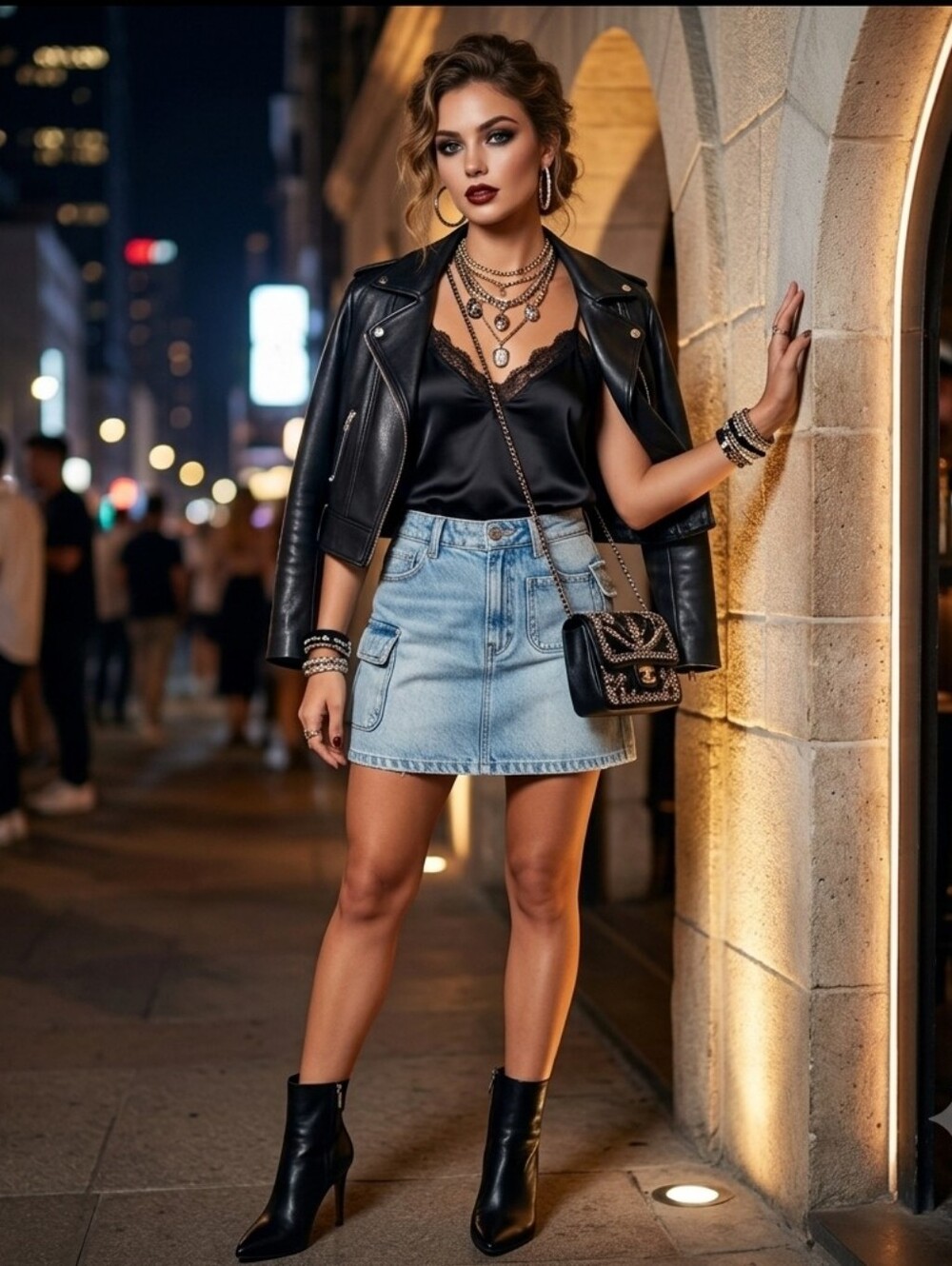 ​🔥 ZARA Y2K Denim Cargo Mini Skirt Light Wash Raw Hem XS 🔥 Streetwear